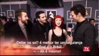 Paramore fala do Brasil no Grammy [upl. by Euhc]