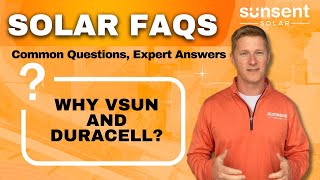 ☀️ Why are VSUN Panels and Duracell Microinverters the Preferred Products of SunSent Solar [upl. by Nollaf]