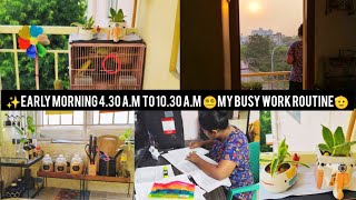 ✨ Early morning 430 AM to 1030 AM 😵‍💫my busy work routine🫡💥Diwali house cleaning routine 🙌 [upl. by Llerahc75]