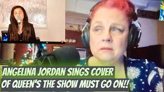 Angelina Jordan sings cover of Queens  The Show Must Go On Reaction Mind blown [upl. by Lairbag571]