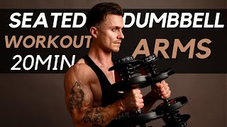 SEATED ARM DUMBBELL WORKOUT  20mins [upl. by Adrianne]