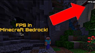 How to show your FPS COUNT in Minecraft BEDROCK [upl. by Ahsekahs65]