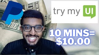 TryMyUi Legit Review  demo  signup  payment proof MAKE Money Into Your PayPal 💰 [upl. by Ahsitauq]