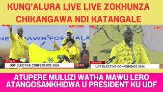 ATUPERE MULUZI WAYANKHURA IZI ATANGOLENGEZEDWA KUTI NDIYEMWE ATAIMILE U PRESIDENT KU CHIPANI CHA UDF [upl. by Ayerf]