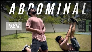 Treino ABDOMINAL em casa  15 minutos para TRINCAR o ABS sem equipamentos [upl. by Brooking]