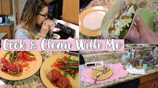 COOK amp CLEAN WITH ME  Super Easy amp Healthy Meals Ft Home Chef  Extreme Cleaning Motivation [upl. by Anayek]