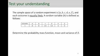 PMF Expected Value Variance  Important Example [upl. by Einot]