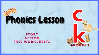 Phonics Lesson ck Story Action Free worksheets [upl. by Verne]