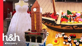 4 pasteles gigantes de Carlos Bakery  Cake Boss  Discovery HampH [upl. by Akinna]