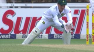 South Africa vs Sri Lanka  3rd Test  Day 2  Dimuth Karunaratne Wicket [upl. by Peedsaj]