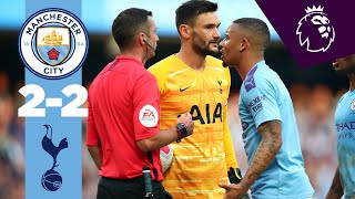 HIGHLIGHTS  Man City 22 Tottenham  Sterling Aguero Lamela Moura [upl. by Ferrick]