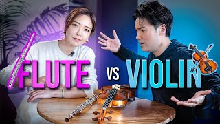 Which instrument is better DEBATE Flute vs Violin [upl. by Notlimah]