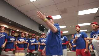 Philadelphia Phillies  Postseason Berth  Manager Rob Thomsons Locker Room Speech [upl. by Aniteb490]