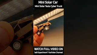 How To Make Mini Solar Tesla Car 🔥Top Speed 100X Faster shorts shortvideo adiexperiment [upl. by Ellenrahs]