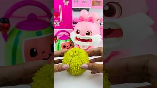 Satisfying with Unboxing Miniature Cute Pink Rabbit Eating Durian  ASMR video [upl. by Nered900]