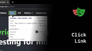 Playwright Python  Click Link [upl. by Ydisahc]