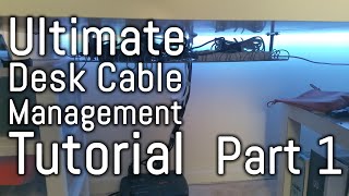 Desk Cable Management Guide  Part 1  With Ikea Signum [upl. by Gamages496]