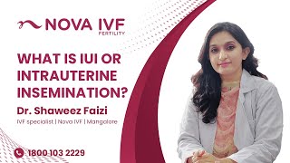 What is IUI or Intrauterine Insemination  Dr Shaweez Faizi  IVF Specialist  Nova IVF Mangalore [upl. by Lazos]