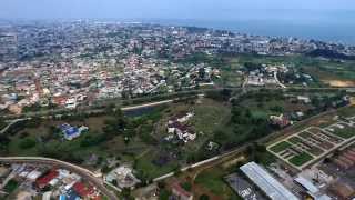 Quartier du Camp de Gaulle à Libreville au Gabon avec un Drone Inspire 1 [upl. by Ikik]