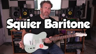 Squier Paranormal Baritone Cabronita Telecaster  Surf Green [upl. by Magree]