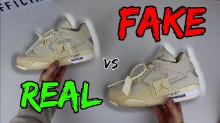 How to Clean OffWhite Air Jordan 4 [upl. by Stanwin]