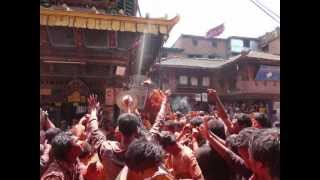 bisket jatra in nagadesh thimi bhaktapurwmv [upl. by Assilla]