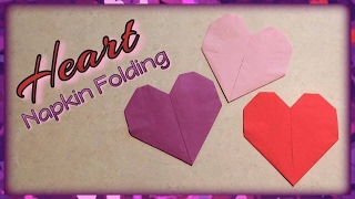 Heart Napkin Folding [upl. by Lunn924]