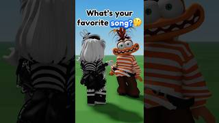 What’s your favorite song 🤔😝 roblox robloxshorts [upl. by Aiciruam146]