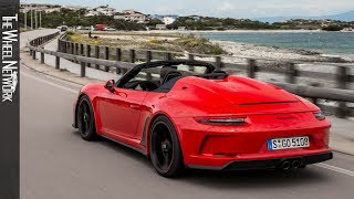 2019 Porsche 911 Speedster  Guards Red  Driving Exterior Interior [upl. by Pelletier103]