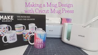 Making a Design with Cricut Mug Press cricut cricutmade cricutdesignspace shortsfeed shorts [upl. by Hance]