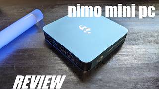 REVIEW Nimo Mini PC  N100 Nuc  Ultra Thin Metal Design  Assembled in USA 16GB DDR5 RAM [upl. by Yelmene]