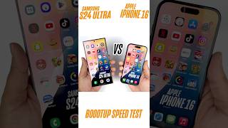 Samsung Galaxy S24 Ultra vs Apple iPhone 16  Speed Test iphone16 s24ultra [upl. by Chellman107]