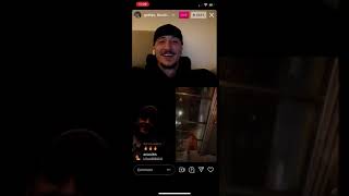 Mozzik Getinjo thyejn rekord shikimesh live instagram  akrepi rrepit lil uzi freestyle [upl. by Ahsenev]