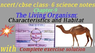 The Living Organisms characteristics and habitat NCERT Class 6 science [upl. by Annmaria]