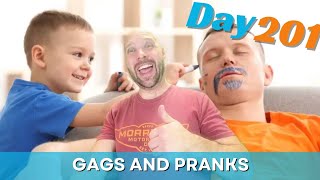 Gags and pranks Day 201 of 365day video challenge [upl. by Asserak961]