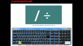 Klavyede Bölü Bölme ÷ İşareti Nasıl Yapılır How to Make Divide Division ÷ Sign on Keyboard [upl. by Cutlerr243]