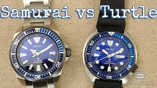 Seiko Turtle SRPC91 vs Seiko Samurai SRPC93 [upl. by Stutman]