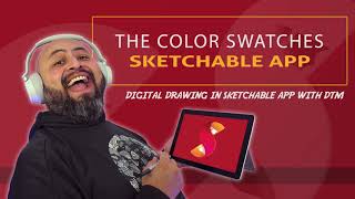 Using the Color Swatches in Sketchable App [upl. by Ahsinrad868]