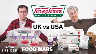 US vs UK Krispy Kreme  Food Wars [upl. by Anewor]