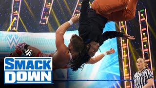 Reggie vs Chad Gable  247 Championship Match SmackDown July 30 2021 [upl. by Elora]