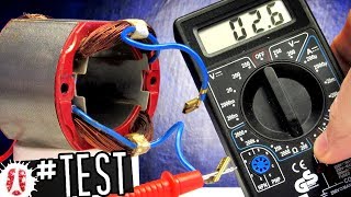 HOW TO Test If The Motor Field Coil  Stator Is Damaged ElectricMotor Electricity [upl. by Rahel]