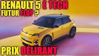 RENAULT 5 ÉLECTRIQUE  FUTUR ÉCHEC PRIX  ÉQUIPEMENTS ETC [upl. by Okoy]