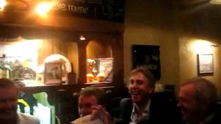 FAI CEO John Delaney amp Ray Houghton In Irish Pub Moscow [upl. by Kinnard548]