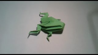 Origami  Como hacer una rana 3D [upl. by Adaha]