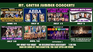 Mt Gretna Summer Concerts 2023 Schedule Video Promo [upl. by Isabella]