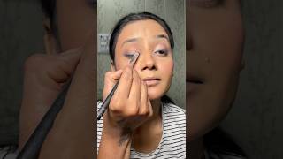 Soft half cut crease eyes makeup tutorial shortvideo viralvideo youtubeshorts 🌞 [upl. by Hoes]