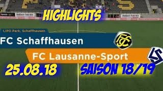 Highlights Fc Schaffhausen vs Fc Lausanne  Sport 250818 [upl. by Noraha]