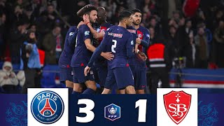 PSG vs Brest 31  Round of 16  Coupe de France 202324  Match Highlights [upl. by Aaron]