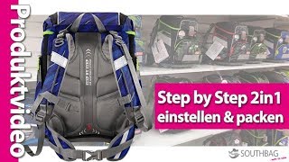 Step by Step 2in1 Schulranzen  richtig einstellen und bepacken [upl. by Rimidalg]