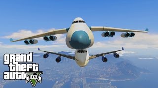 GTA 5  EPIC CARGO PLANE STUNT  Mafia challenge [upl. by Essej]